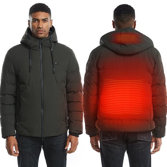 Unisex Cotton Coat USB Smart Electric Heated Jackets