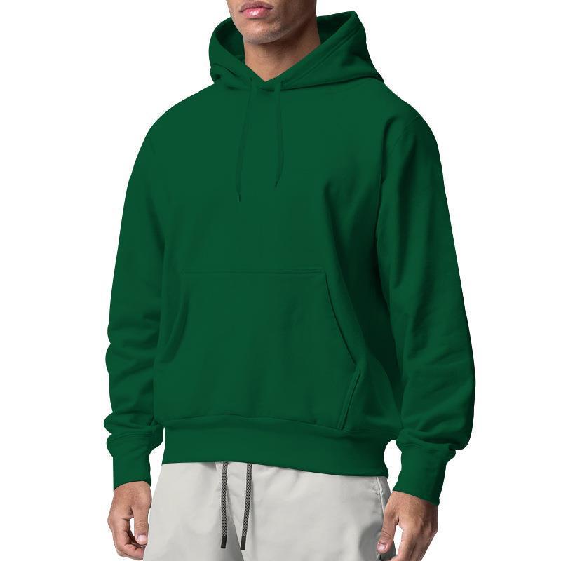 Men's Sports Solid Color Fleece Sweater Hoodie