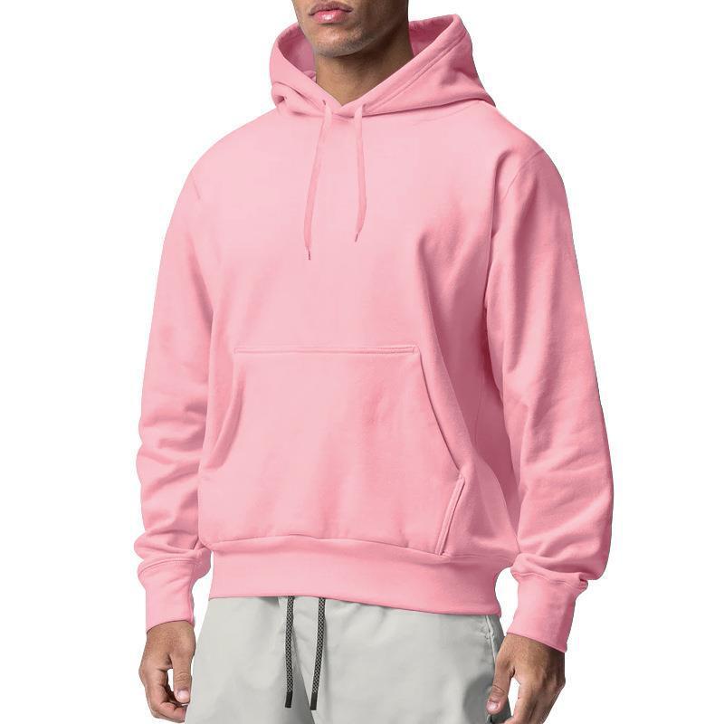 Men's Sports Solid Color Fleece Sweater Hoodie