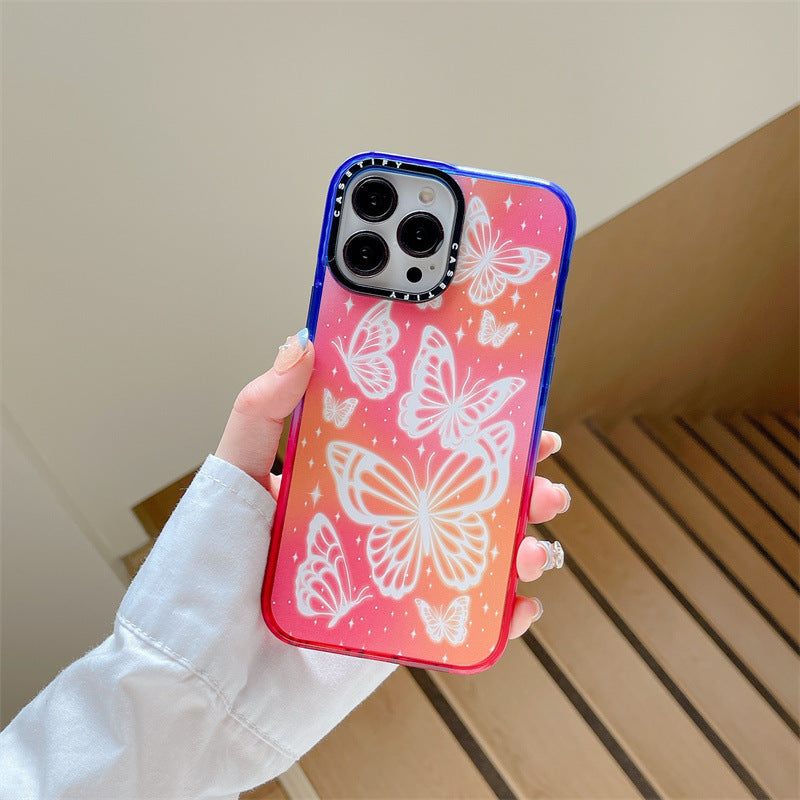 Graffiti Gradual Change Creative Butterfly Mobile Phone Shell