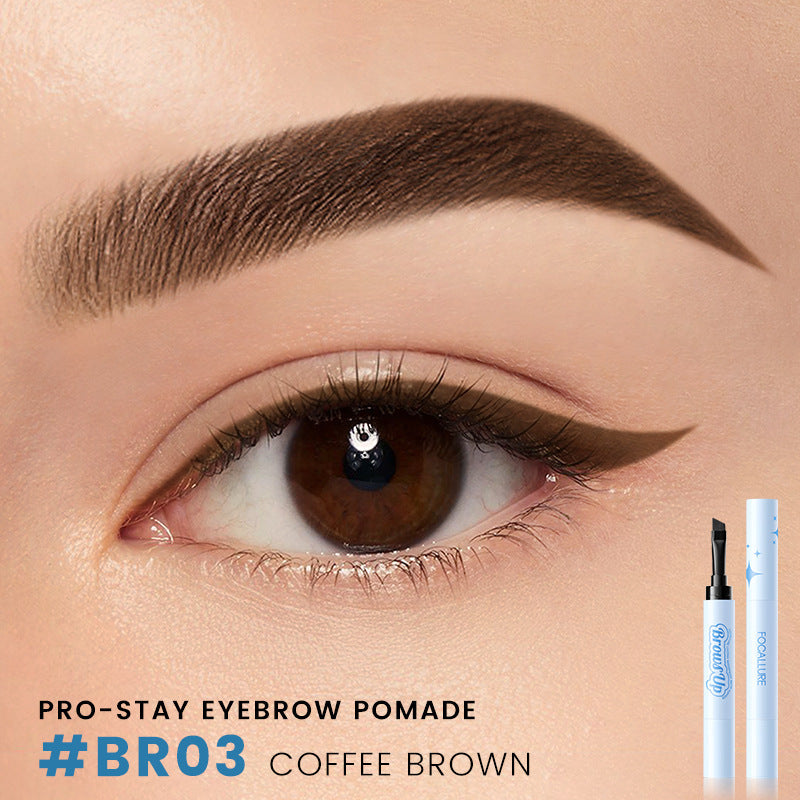 2 In 1 3D Eyebrow Gel Cream Eyeliner Pencil 3 Colors Waterproof Long-lasting