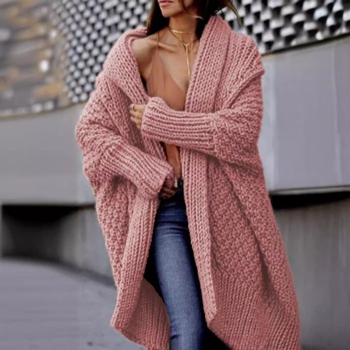 Autumn And Winter Long Thick Sweater Cardigan