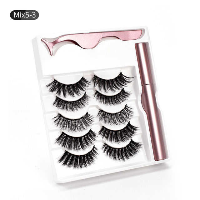 Magnetic eyeliner false eyelashes