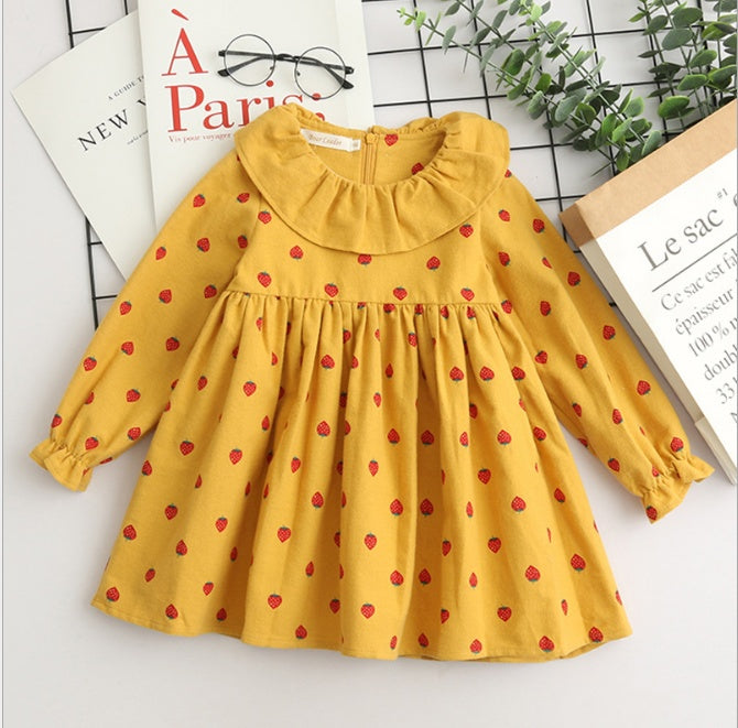 Autumn dress, new girl princess dress