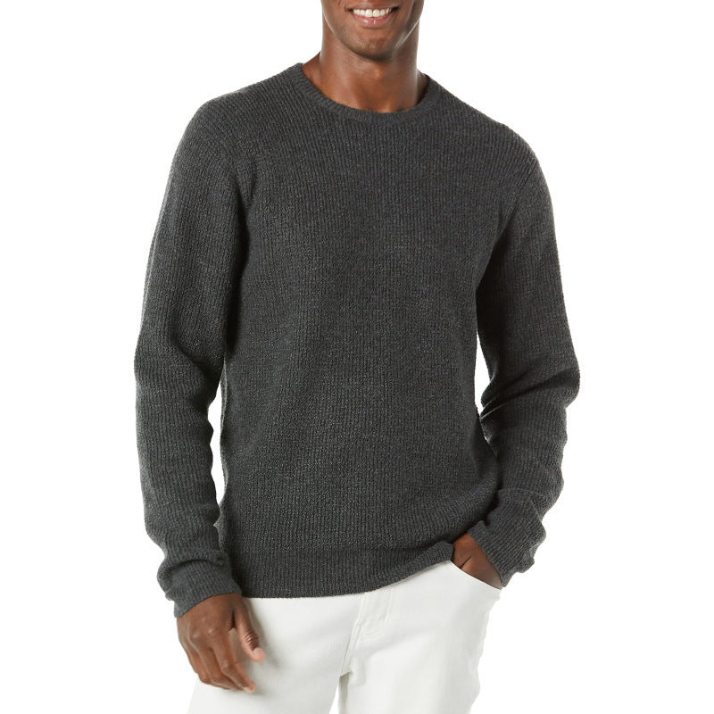 Crew Neck Casual Men's Sweater