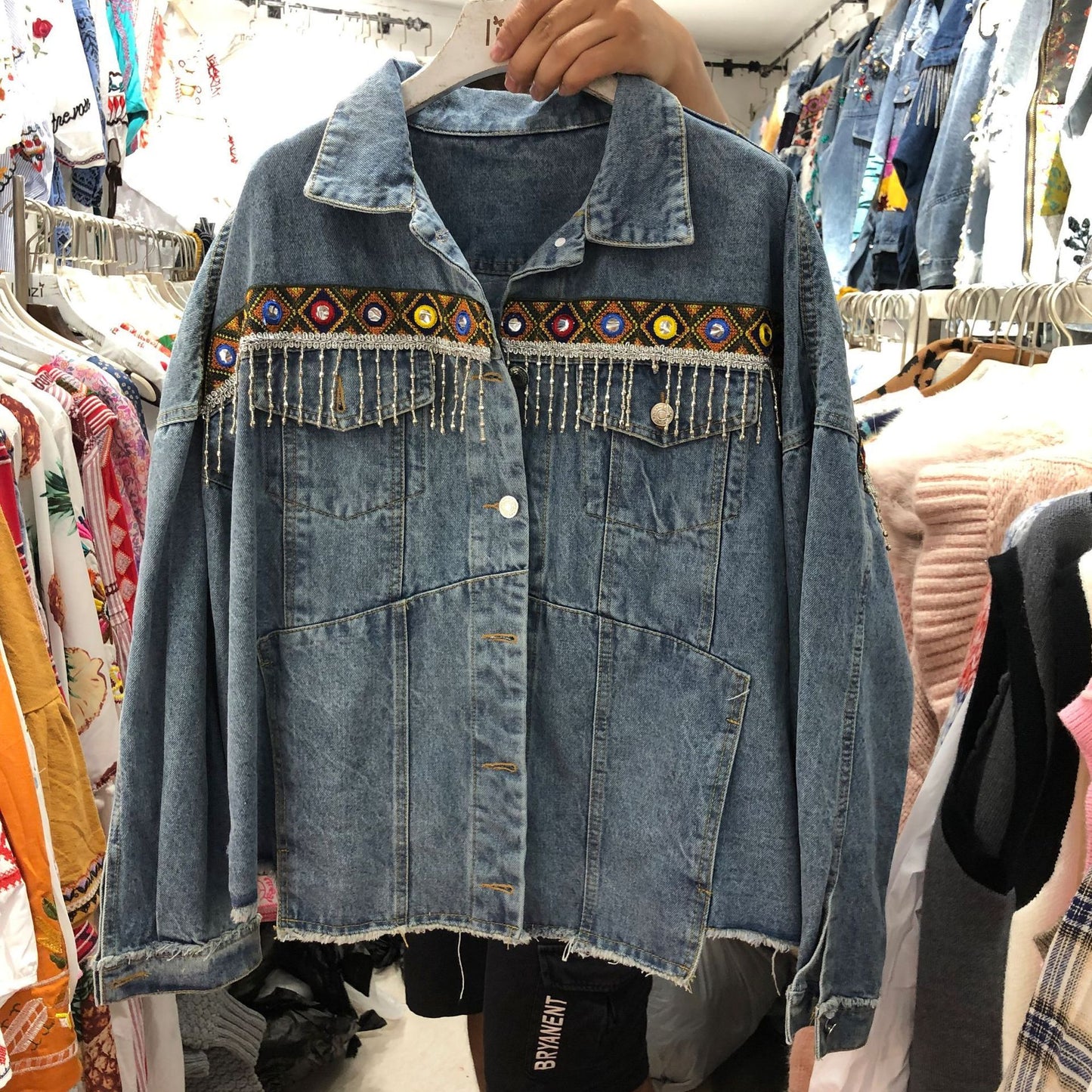 Women's Fashion Long Sleeve Denim Jacket