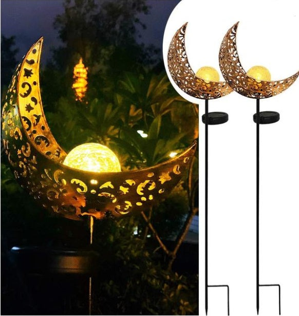 LED Solar Flame Light Metal LED Garden Light Flame