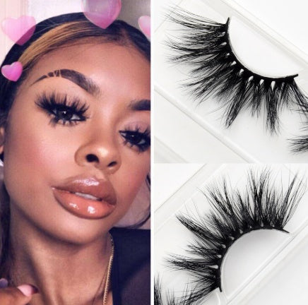 3D mink hair false eyelashes natural thick