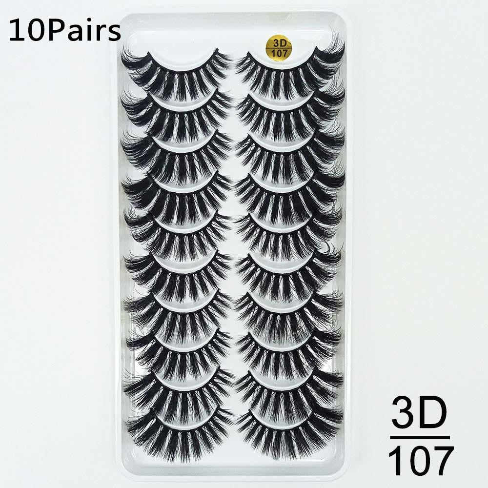 Ten pairs of false eyelashes