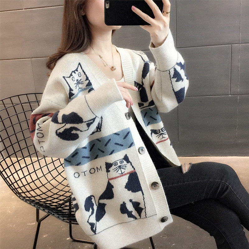 Women's Sweater Cardigan Trendy Loose Fashion