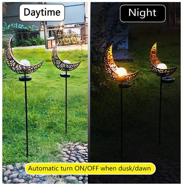 LED Solar Flame Light Metal LED Garden Light Flame