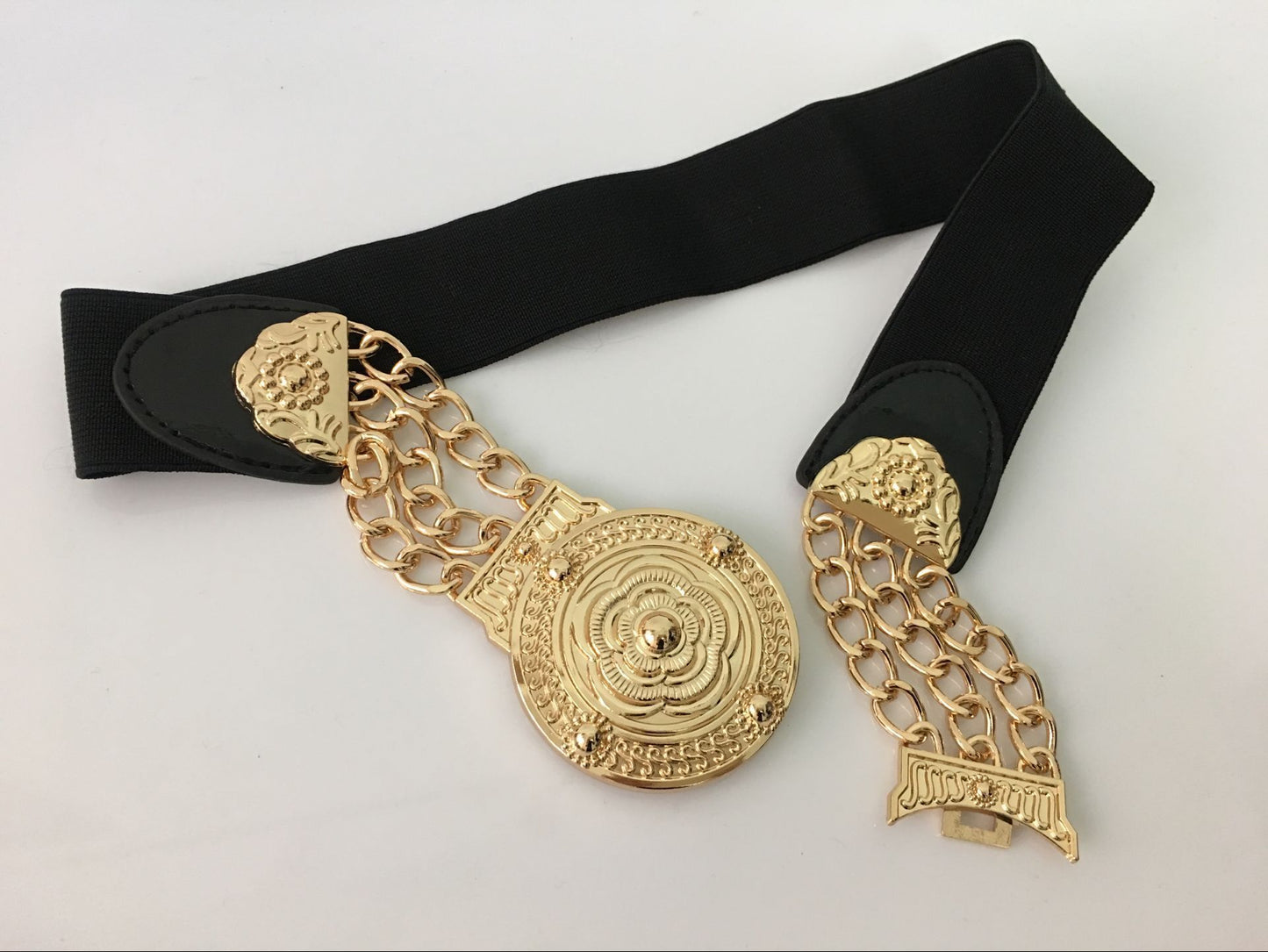 Fashion Metal Elastic Wide Belt Chain