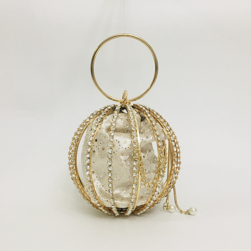 Hollow diamond ball bag