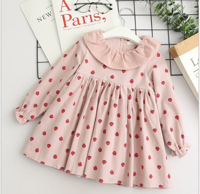 Autumn dress, new girl princess dress