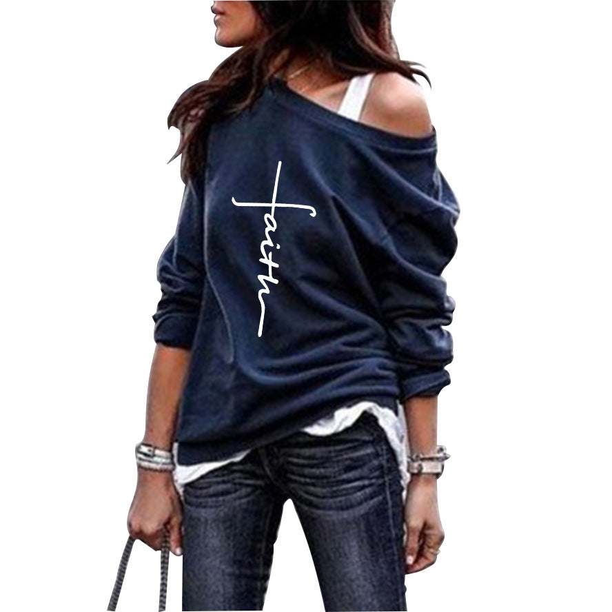 New Style Printed Blouse Casual Plus Size Sweater Women