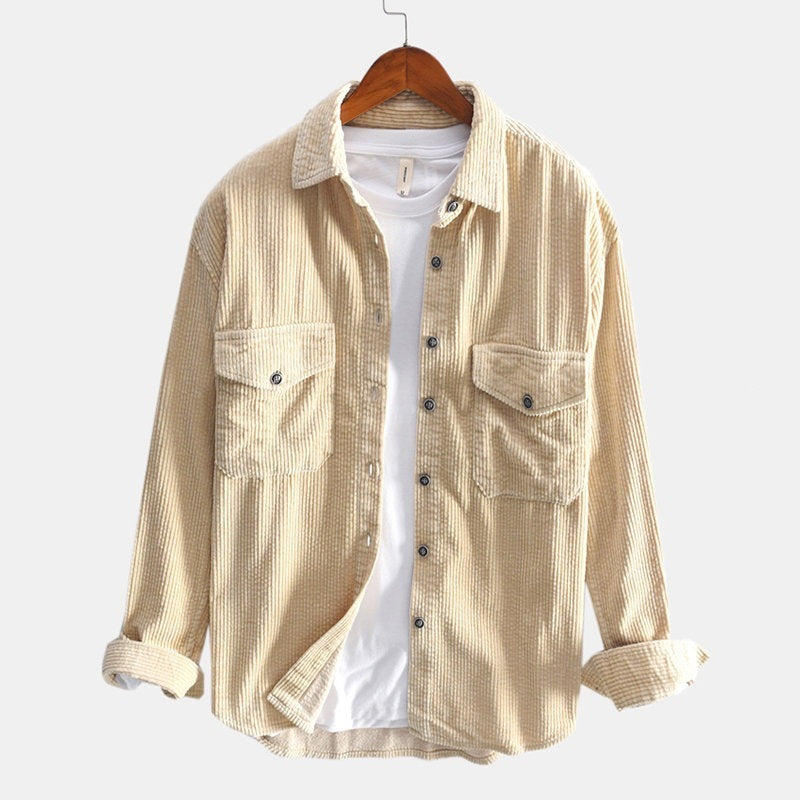 Thickened Retro  Long Sleeved Shirt