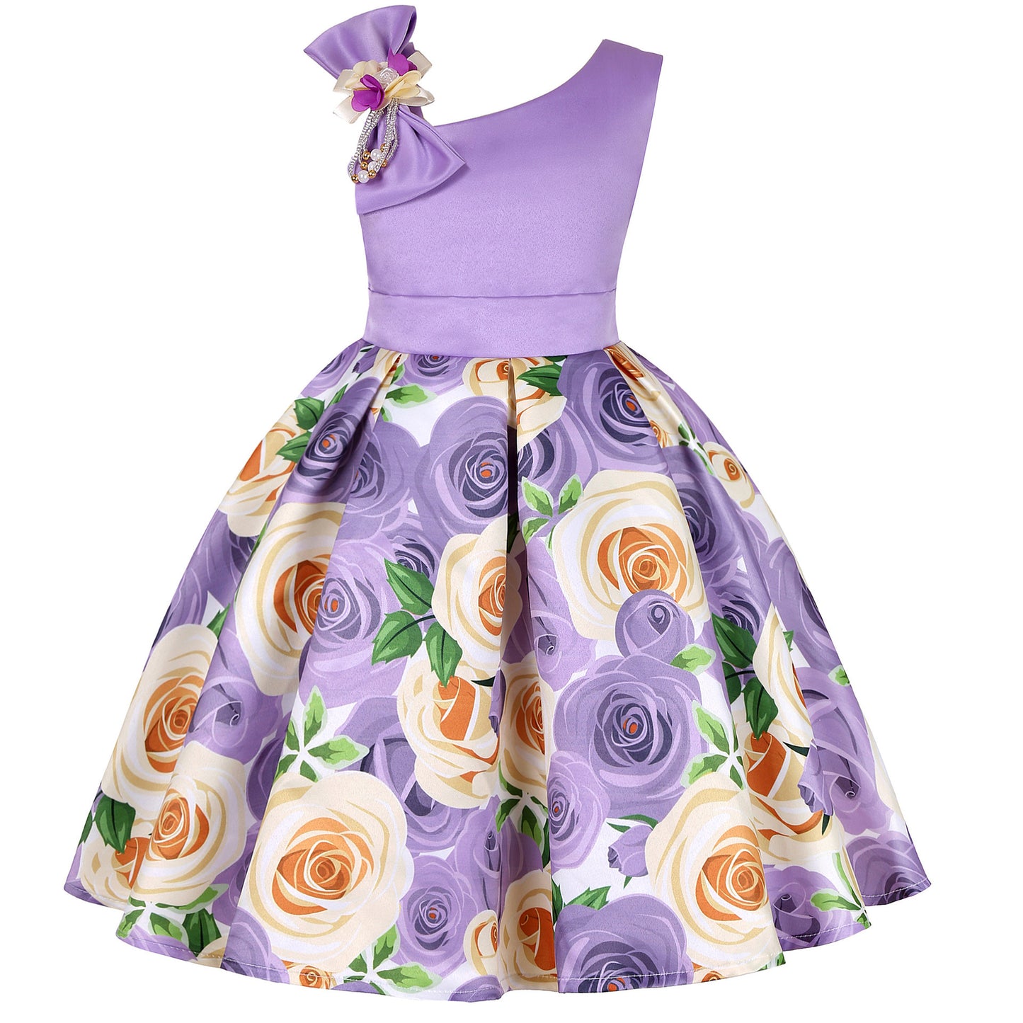 Girls' Princess Dresses Digital Print design