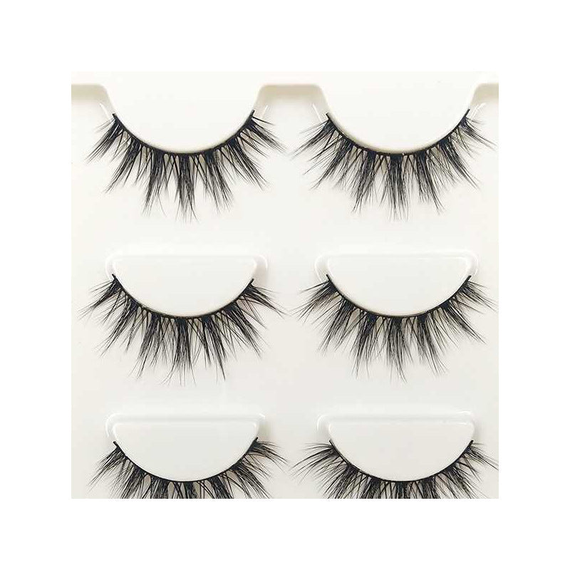 Handmade Natural Cross False Eyelashes