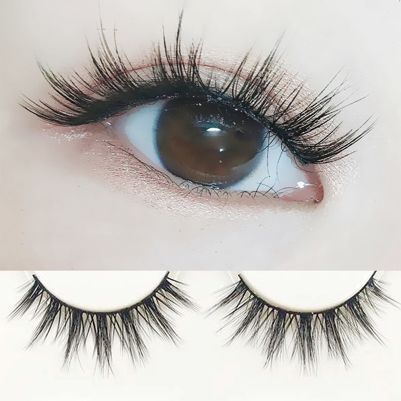 Handmade Natural Cross False Eyelashes