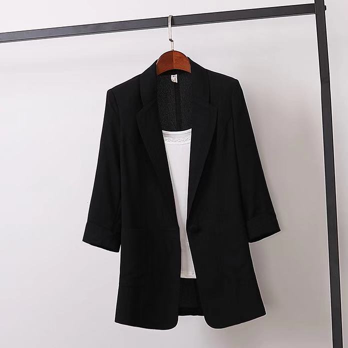 Short Blazer Coat Women'S Leisure  Slim Fit