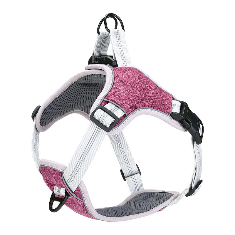 Adjustable Reflective Chest And Back For Pets Going Out