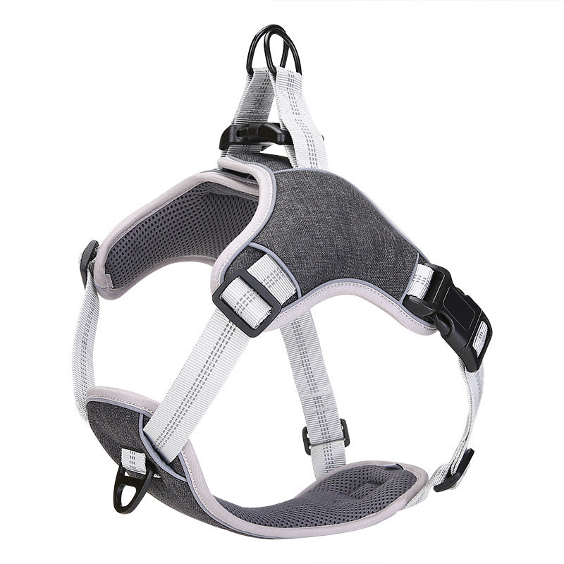 Adjustable Reflective Chest And Back For Pets Going Out