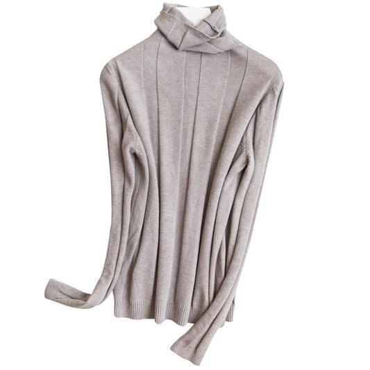 Women's Sweaters Solid Color Turtleneck Pullover