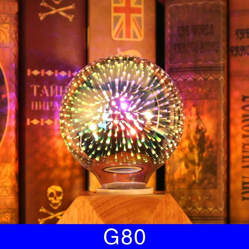 3D Fireworks Decorative Light Bulb Christmas Lights