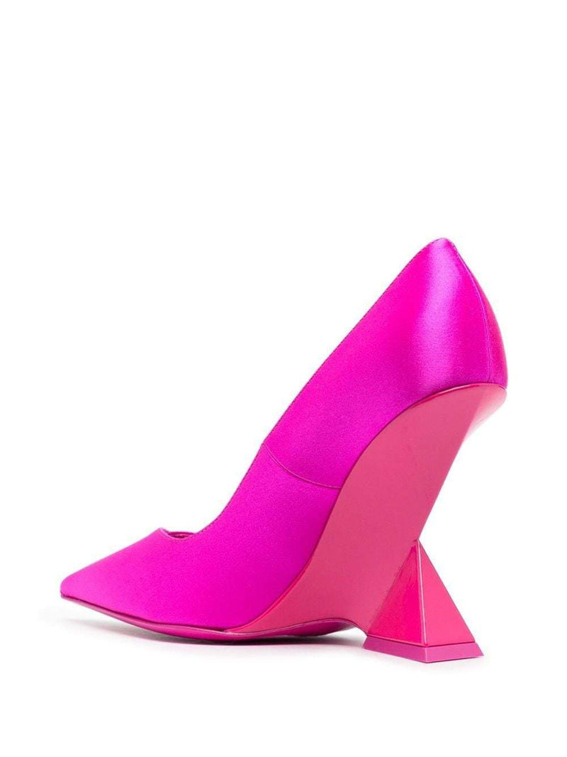 New High Heel Chunky Heel Patent Leather Low-cut Pointed Toe Shoes