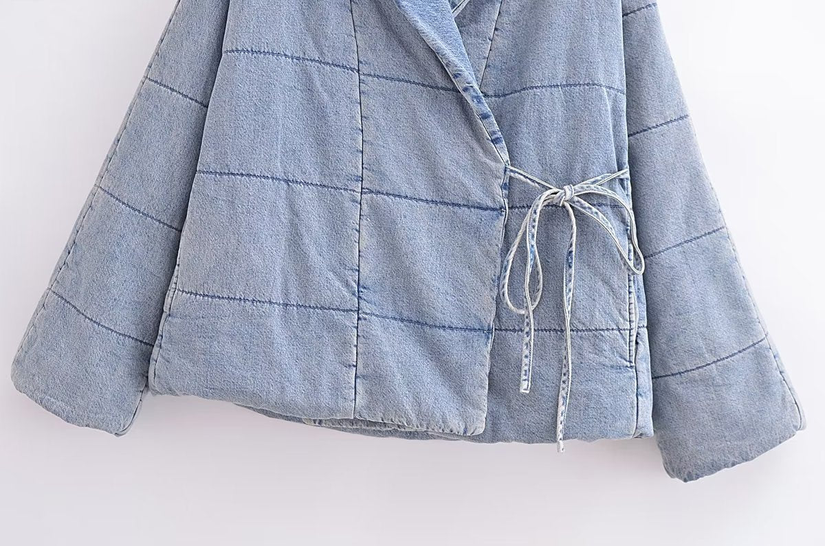 French Cotton Clothing Denim Loose Jacket Coat