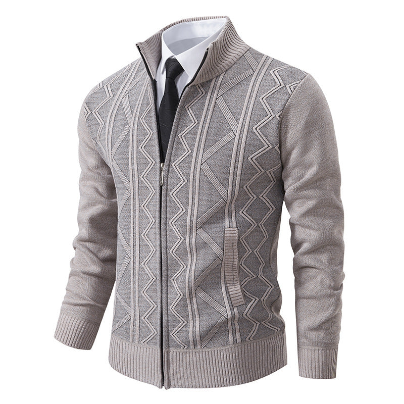 Men's Casual Loose Cardigan Sweater Knitted Jacket