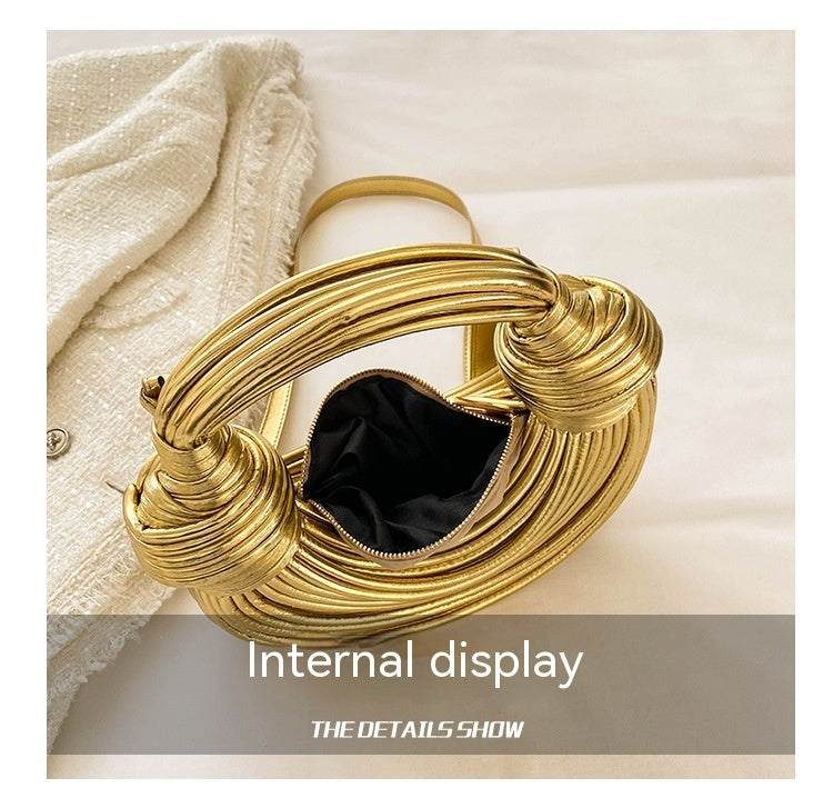 Instafamous Metal Noodles Underarm Bag