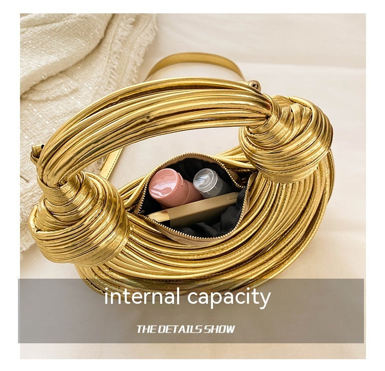 Instafamous Metal Noodles Underarm Bag