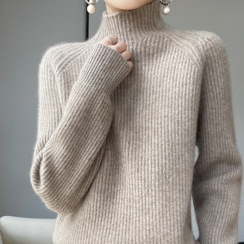 Pure Wool Half Turtleneck Pullover