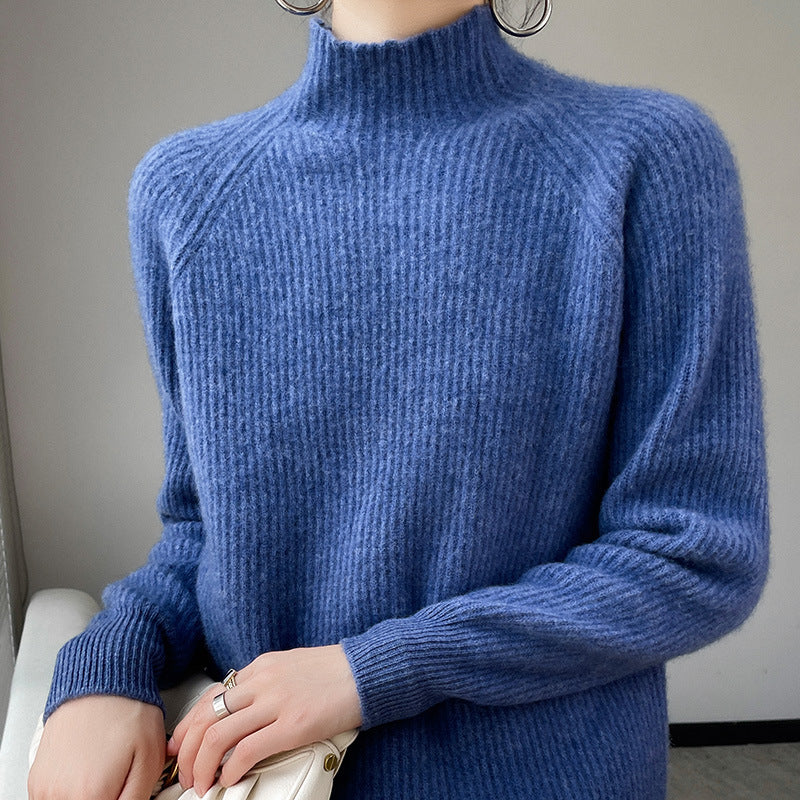 Pure Wool Half Turtleneck Pullover