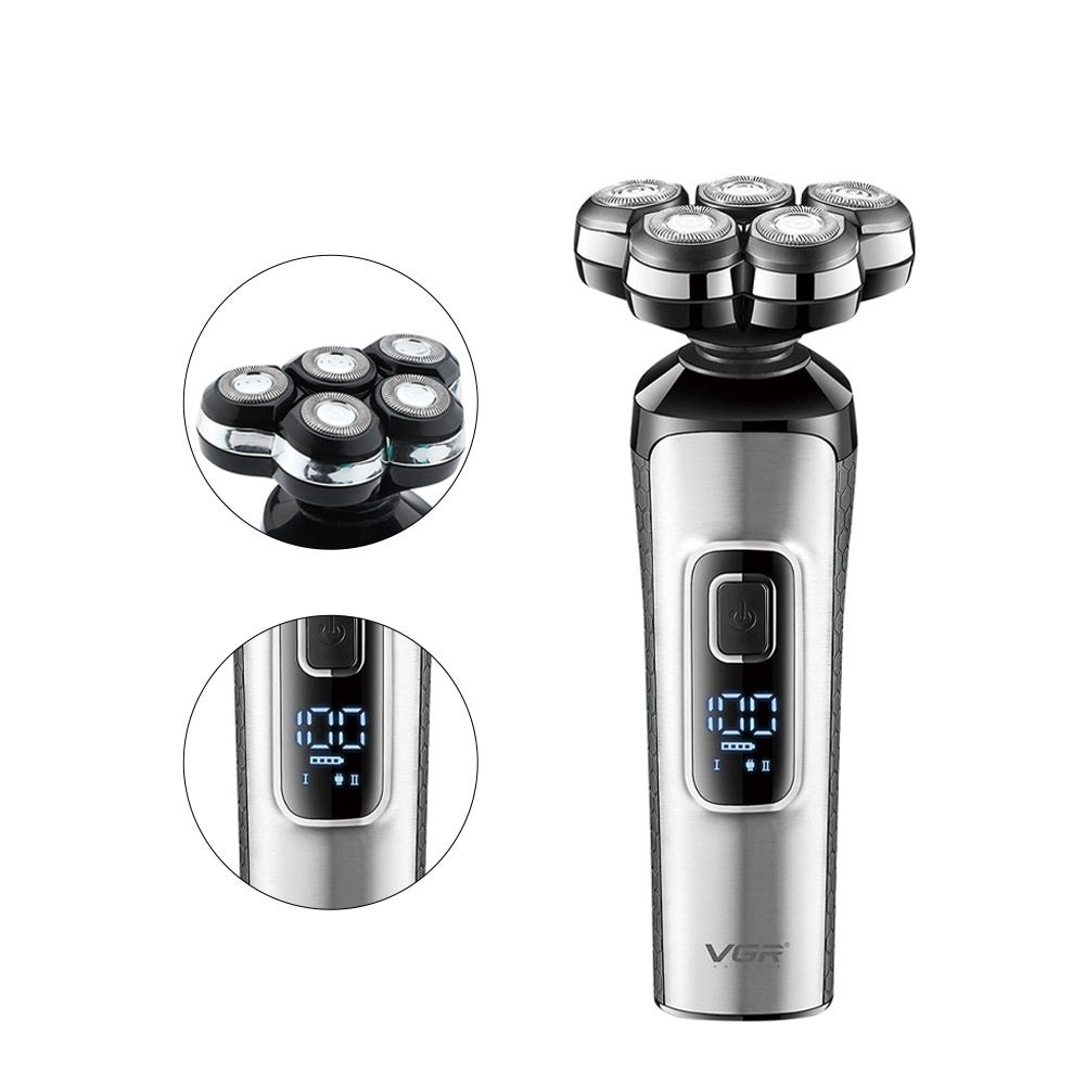 LCD Digital Display New Rechargeable Floating Shaver