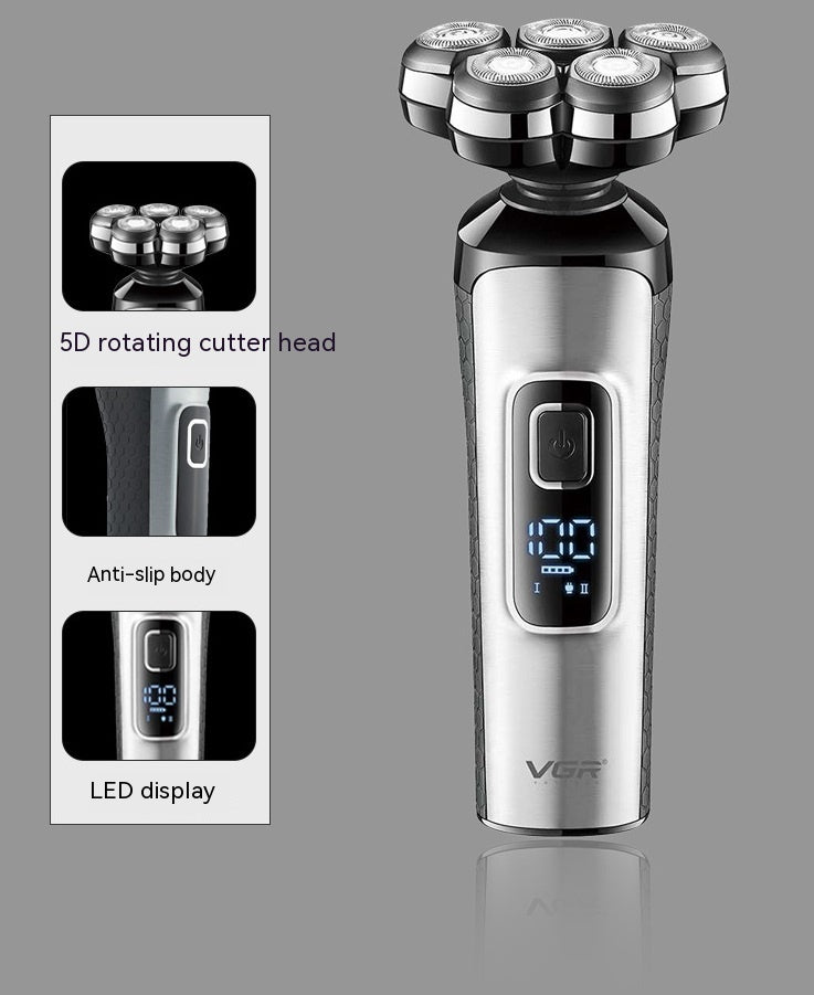 LCD Digital Display New Rechargeable Floating Shaver