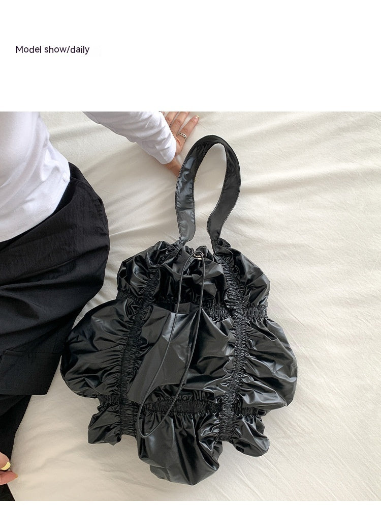 Special-interest Design Pleated Large Capacity Shoulder Bag