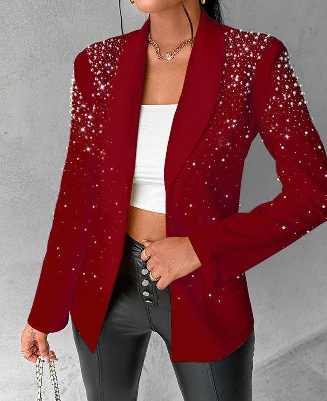 Casual Bubble Beads Small Suit Women's Clothing