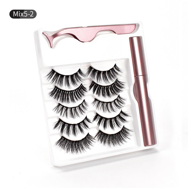 Magnetic eyeliner false eyelashes