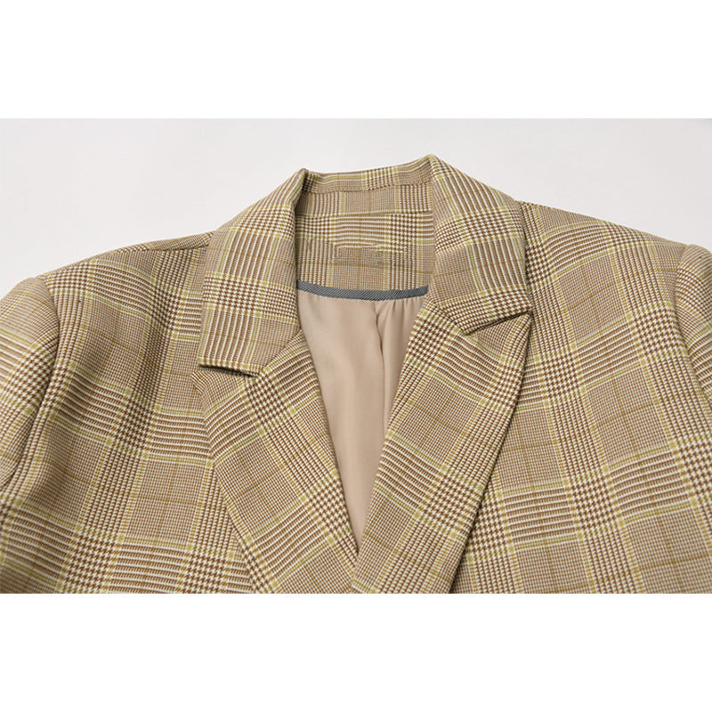 Women's Plaid Blazer