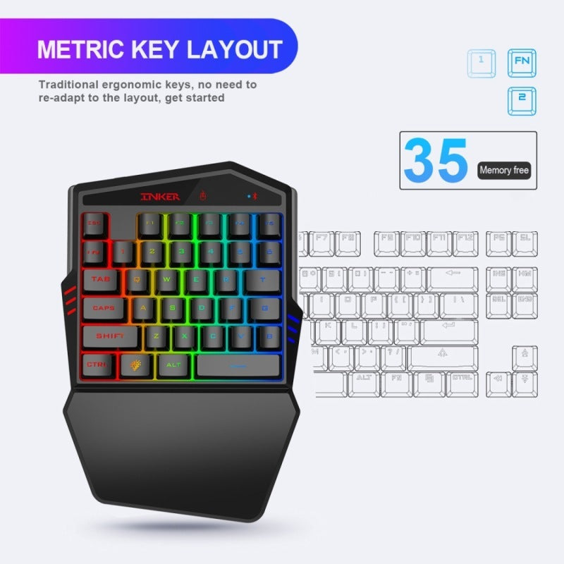 Gaming Keyboard Throne One Mouse Set