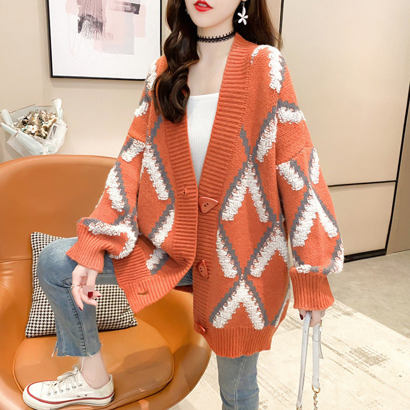 Women's Spring And Autumn Knitted Cardigan