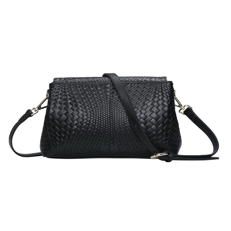 Genuine Leather Women's Woven Bag Crossbody