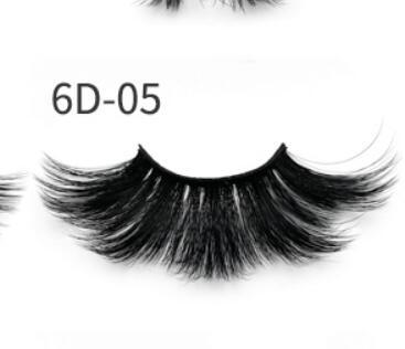 25mm mink false eye lashes 6D three-dimensional messy cross-eye lashes