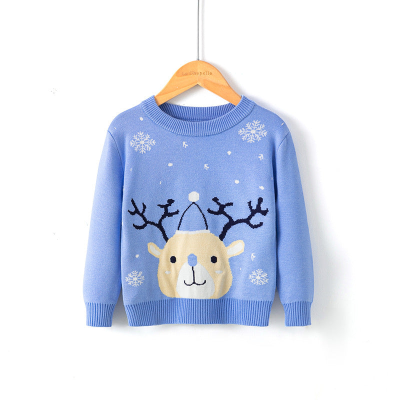 Christmas snowflake fawn sweater