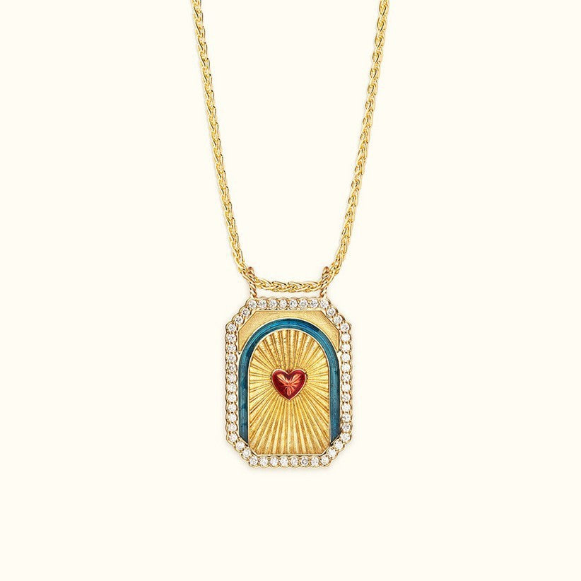 Large Heart Tarot Necklace