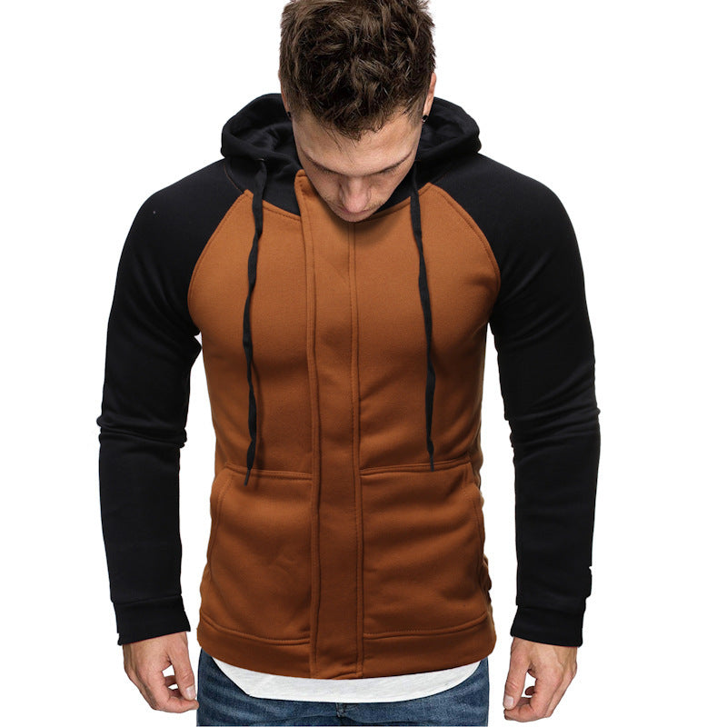 Men's Casual Slim Zipper Cardigan Hoodie