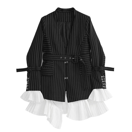 Striped Women's Suit Coat