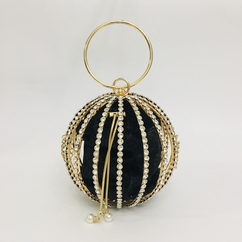 Hollow diamond ball bag